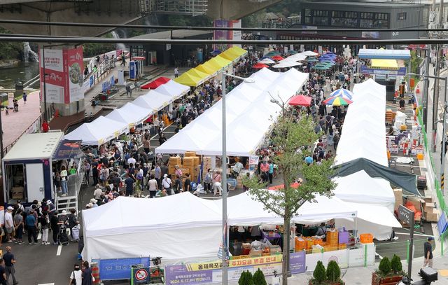 지난해 서대문구 추석맞이 직거래장터 모습