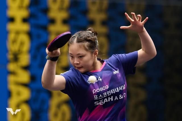 WTT 시리즈 경기에 나선 유예린