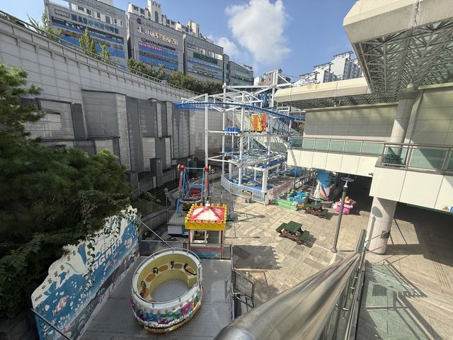 놀이시설 조성 중인 용산역 테마파크