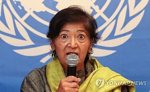 유엔 남수단 인권위원회 야스민 수카 위원장