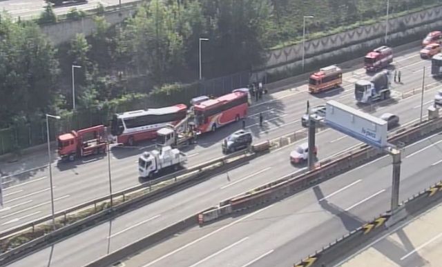 서대구IC 전세버스 사고