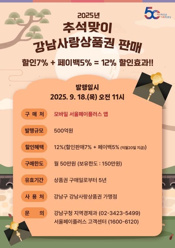 강남사랑상품권 판매