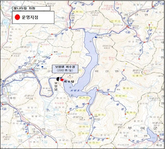 보령호 유역도