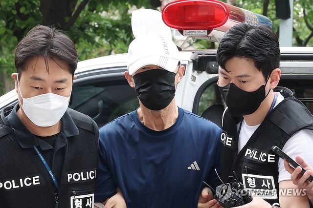 영장심사 받는 지하철 5호선 방화범