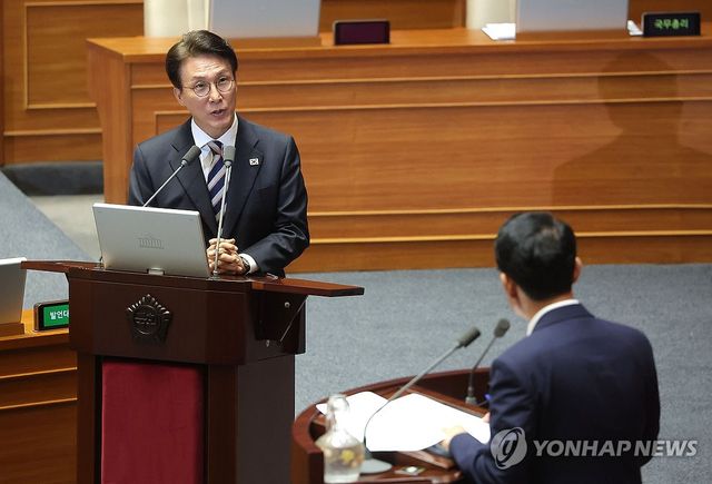 경제분야 대정부 질문, 야당 질문 받는 김민석 총리