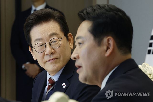 이재명 대통령과 장동혁 국민의힘 대표