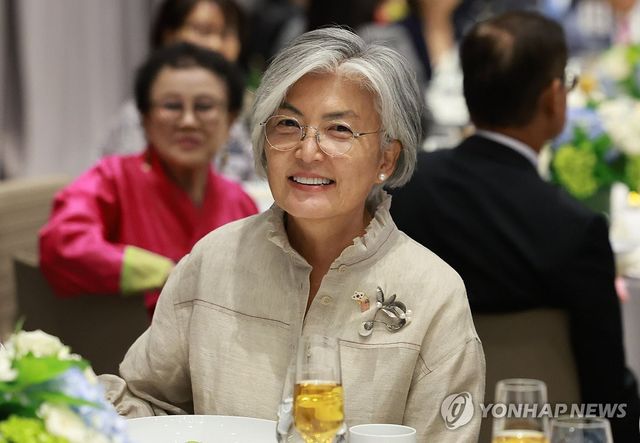 워싱턴 동포 간담회 참석한 강경화 전 장관