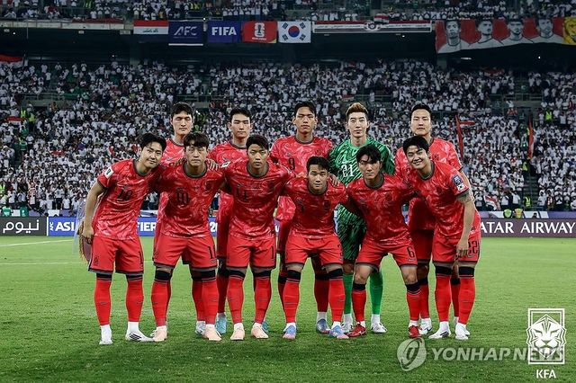 이라크전 앞둔 한국 축구 국가대표팀
