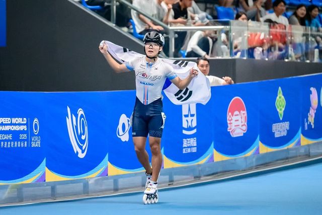 김지찬, 세계선수권 인라인 스피드 금메달