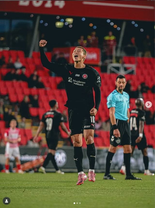 복귀 후 첫 골 터뜨린 조규성