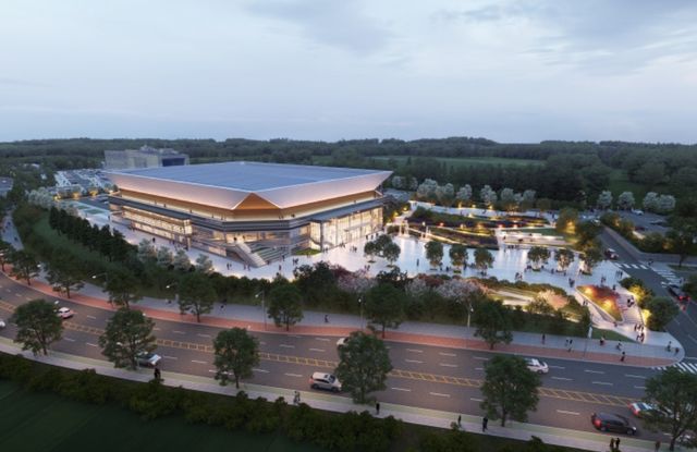 청주 다목적 실내체육관 예상 조감도