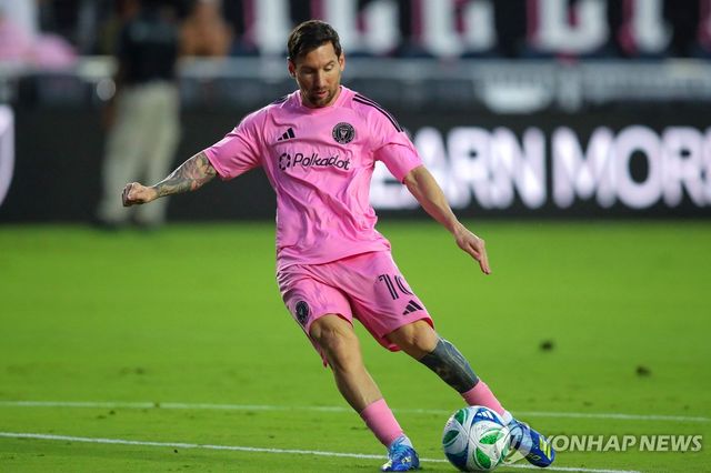 MLS 인터 마이애미에서 뛰는 리오넬 메시.