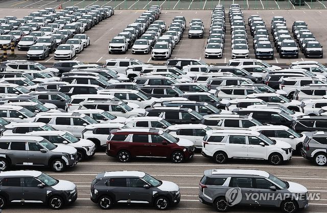 관세 폭탄에 대미 자동차 수출 6개월 연속 하락