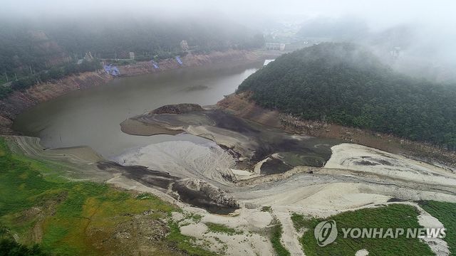 폭우 왔으나 오봉저수지 유입량은 미흡