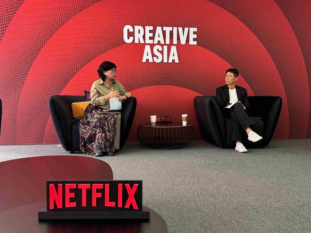 '넷플릭스 인사이트' 미디어 스터디 세션에서 대담을 나누는 김숙 대표와 김태훈 팝 칼럼니스트[넷플릭스 제공. 재판매 및 DB 금지]