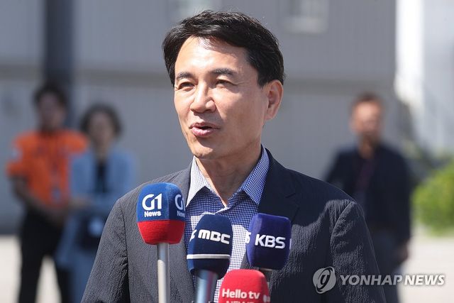 양양 공항 재개 기대감 드러내는 김진태 강원도지사