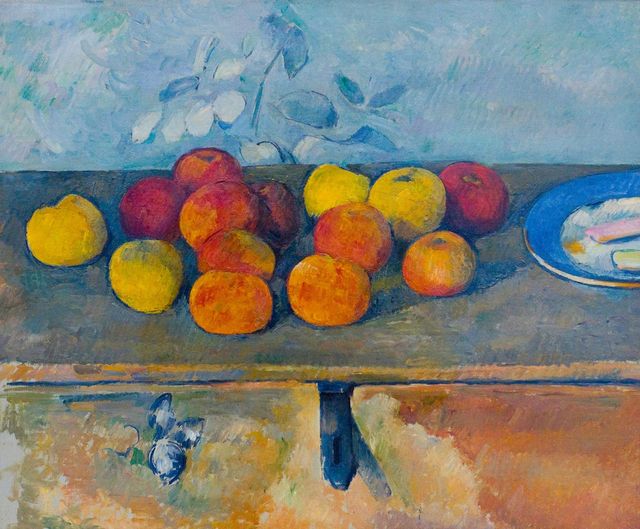 세잔 작 '사과와 비스킷'