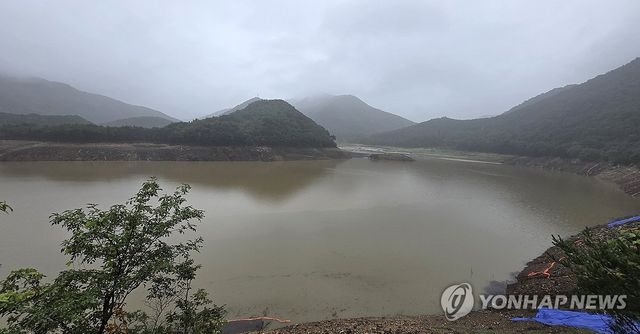 모처럼 저수율 상승한 오봉저수지