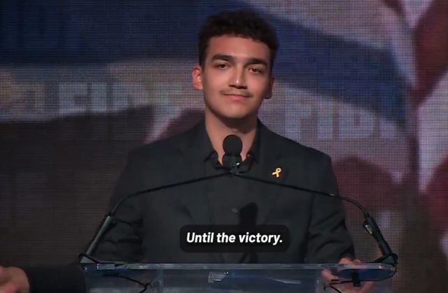 19일(현지시간) 미국 행사에서 발언하는 에단 알렉산더