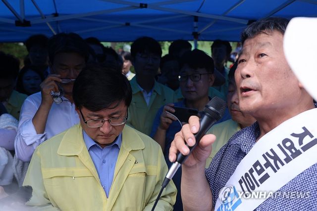 지천댐 후보지 찾은 김성환 환경부 장관