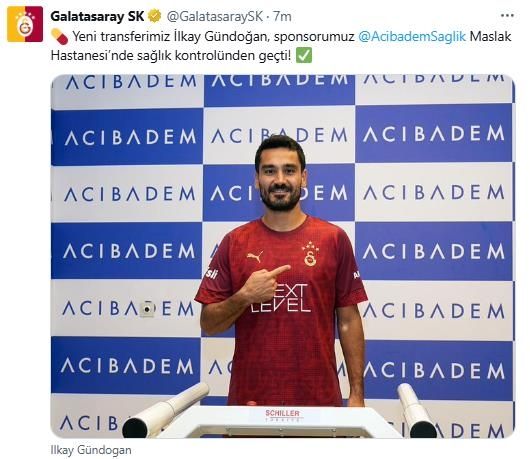 튀르키예 갈라타사라이로 이적한 귄도안.