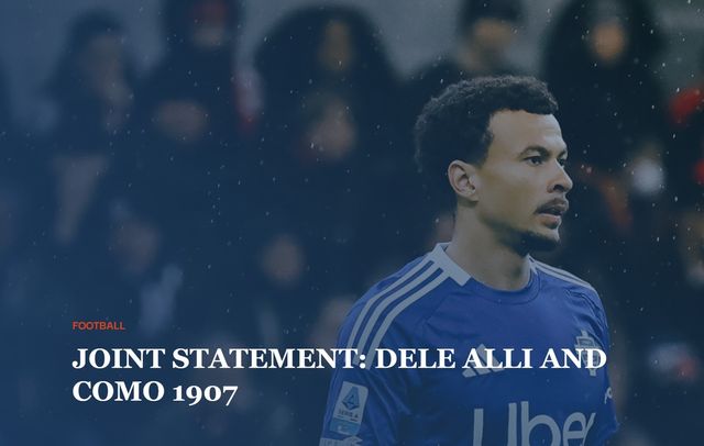 델리 알리와 결별을 발표한 이탈리아 세리에A 코모