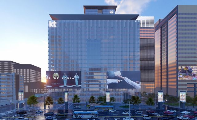KT WEST 빌딩 전광판 예상도