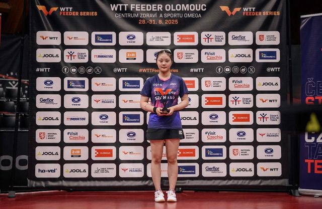 WTT 피더 올로모우치 여자단식 준우승을 차지한 유예린