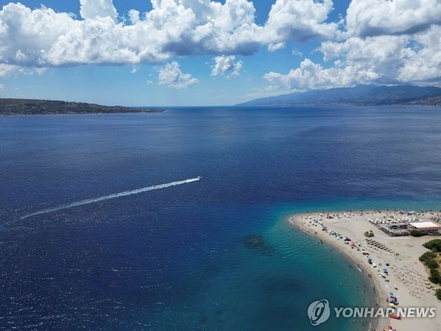 이탈리아 본토와 시칠리아섬을 잇는 대교 건설 예정 부지