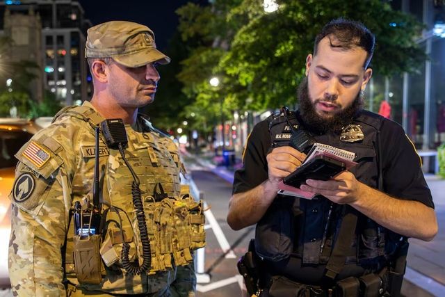 워싱턴 DC에서 활동 중인 州방위군