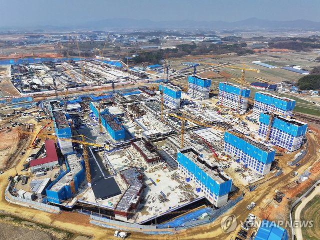 공사가 멈춘 현장