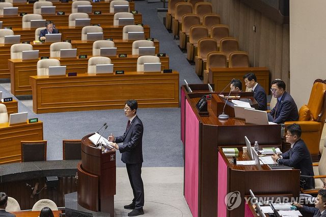 상법 개정안 무제한토론 하는 주진우 의원