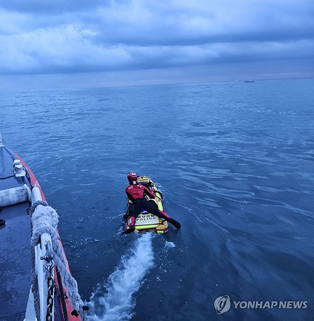 부산 기장 앞바다 어선 충돌사고 현장