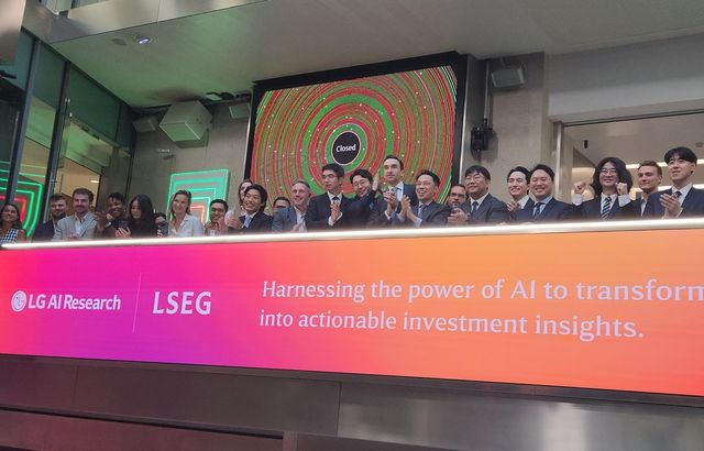 LG AI연구원·LSEG, 파트너십 기념 클로징벨 행사