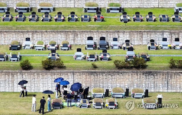 이른 성묘 나선 시민들