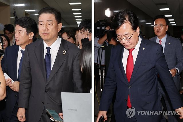 회동 마친 여야 원내대표