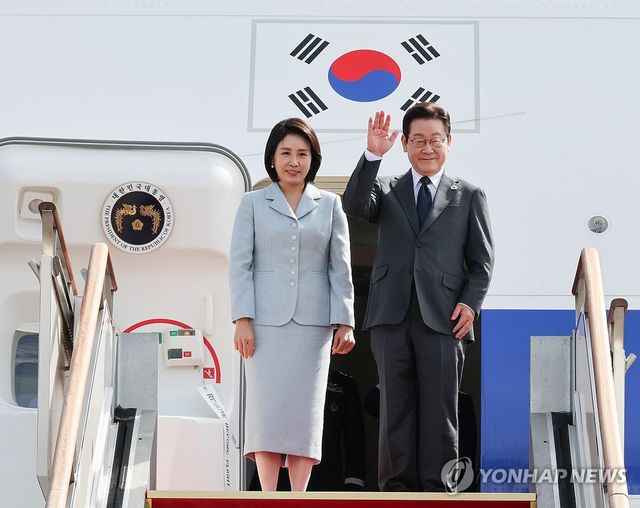 이재명 대통령 부부, 유엔총회 참석차 출국