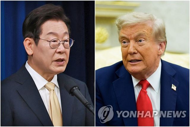 이재명 대통령(왼쪽)과 트럼프 미국 대통령