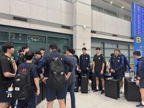 지난 19일 인천공항을 통해 귀국한 남자배구 대표팀