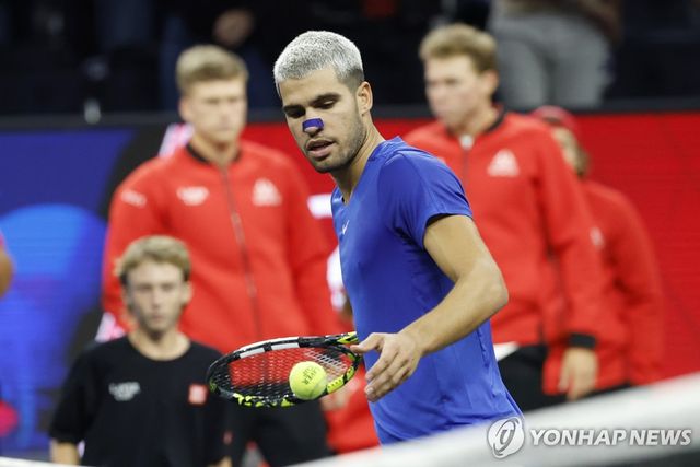 팀 유럽으로 출전한 알카라스