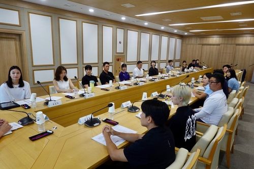 대한체육회 선수위원회 첫 회의 장면 