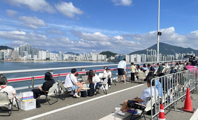 광안대교 위에서 펼쳐진 '브런치 온더 브릿지'
