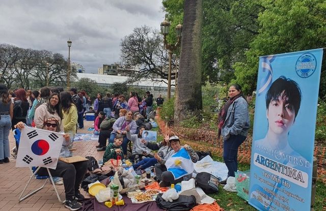 배우 이민호의 아르헨티나 팬클럽 회원들
