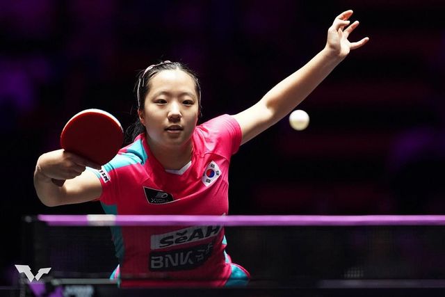 WTT 마카오 챔피언스에 출전한 여자탁구 대표팀 에이스 신유빈