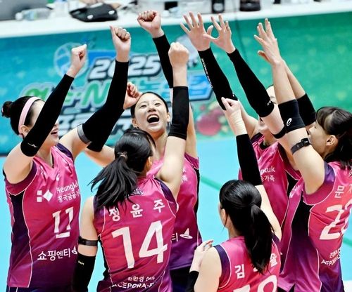 프로배구 흥국생명 선수단