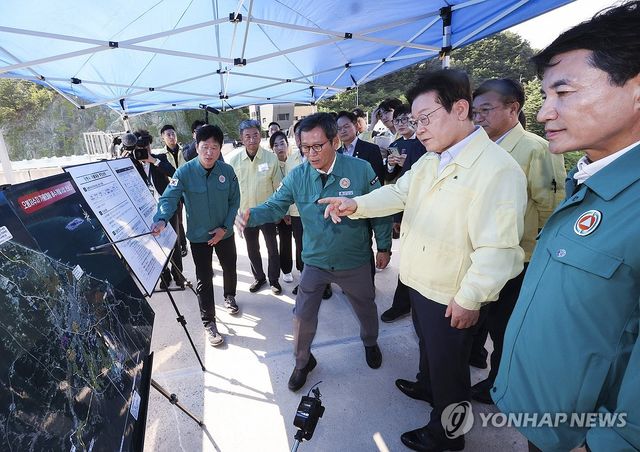 이재명 대통령, 강릉 가뭄 현장 점검