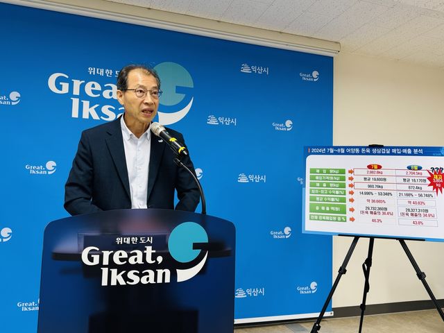 감사 결과 발표하는 권혁 시 바이오농정국장