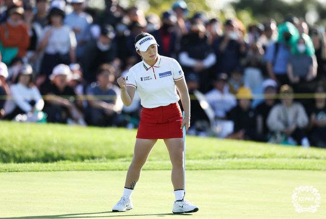 이다연의 버디 세리머니.