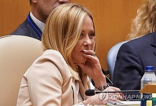 유엔총회 참석한 조르자 멜로니 이탈리아 총리