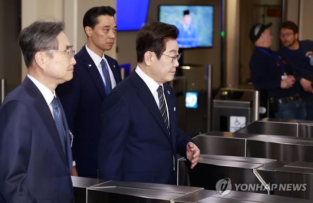 이재명 대통령, 유엔 도착